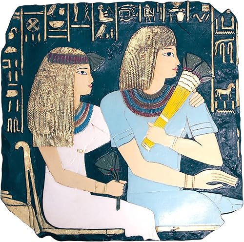 Design Toscano Escultura de pared egipcia del rey Ramsés, 17 pulgadas