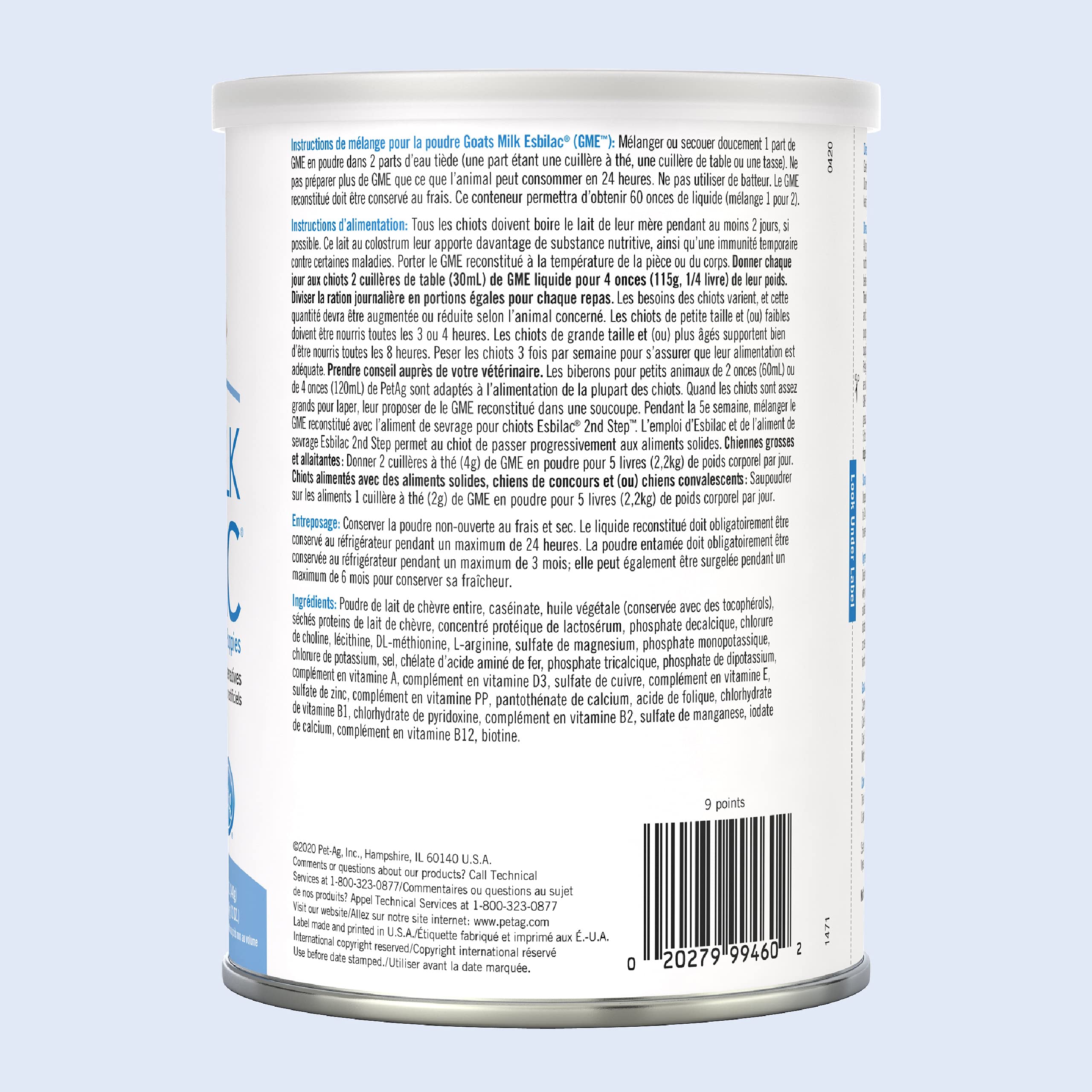 PetAg Esbilac Goat's Milk Powder Puppy Milk Replacer Milk Formula for Puppies with Sensitive