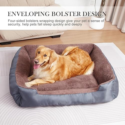 Miniatura 5 de Camas grandes para perros, cama para mascotas para perros grandes, cómoda cama para perros lavable a máquina de hasta 305090100 libras