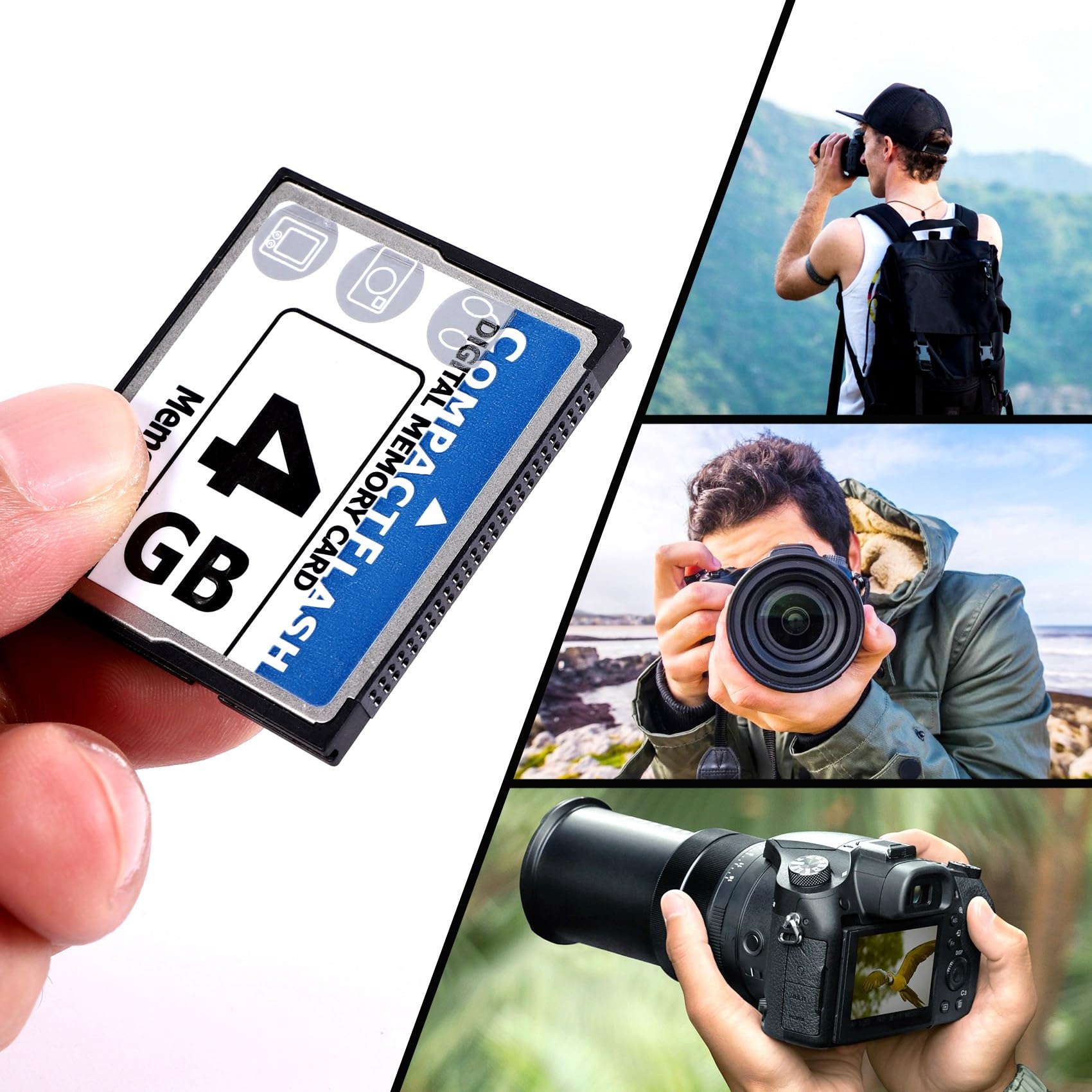 Carte mémoire flash compacte 4 Go Whiteandblue