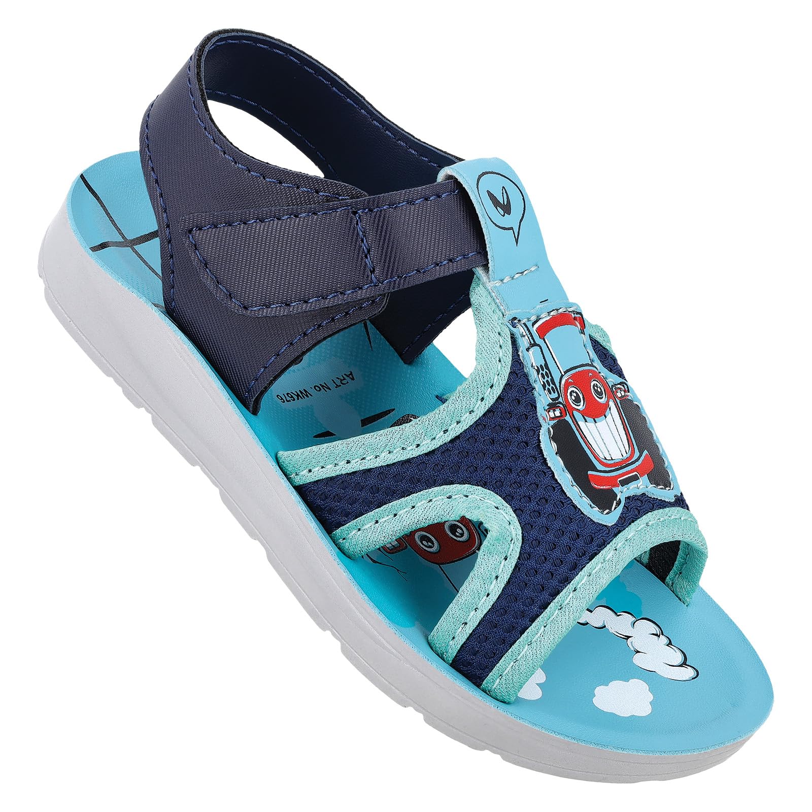 WALKAROO Stylish Sandals For Kids - Trendy|Light Weight and Comfortable|WK676- Blue (B0D66PJNK6) Amazon Price History, Amazon Price Tracker