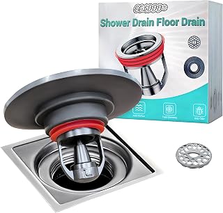 Shower drain backflow preventer, odor-proof drain core, one-way drainage valve, magnetic closure valve, made of copper, suitable for floor drain, sewer, pipes, fitting for 1.5-3.9 '' ID. (1.9''-3.9'')