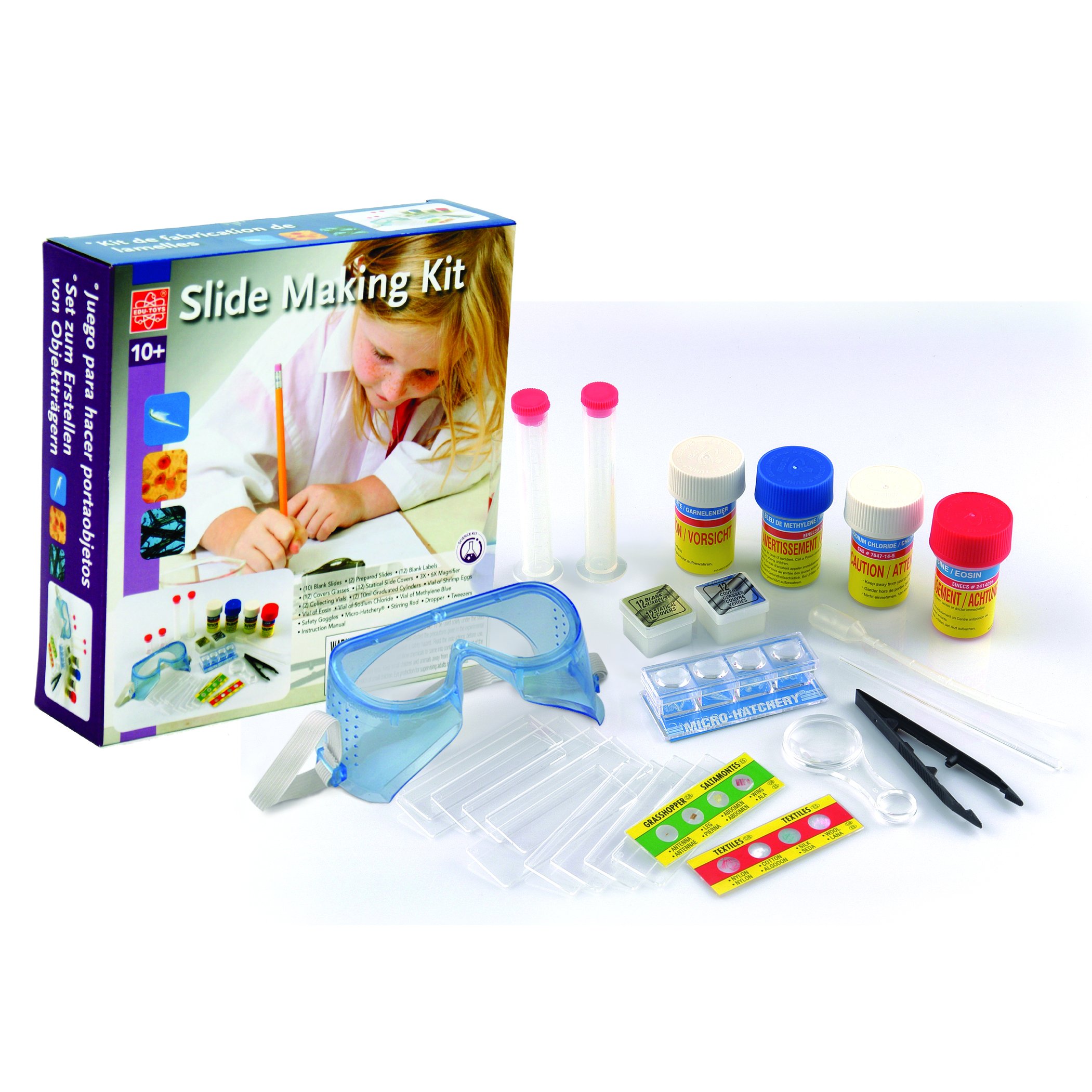 EDU-TOYSPreparations for Microscope Slides with Many Accessories