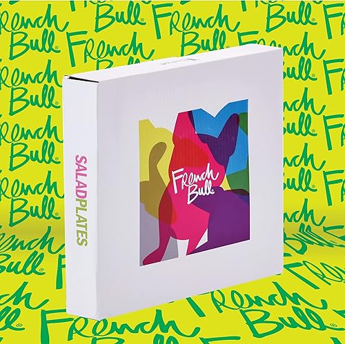 Miniatura 6 de French Bull Juego de 4 platos  Juego de 4 platos de ensalada de melamina de 9 pulgadas  Vajilla de melamina para interiores y exteriores  Anillo