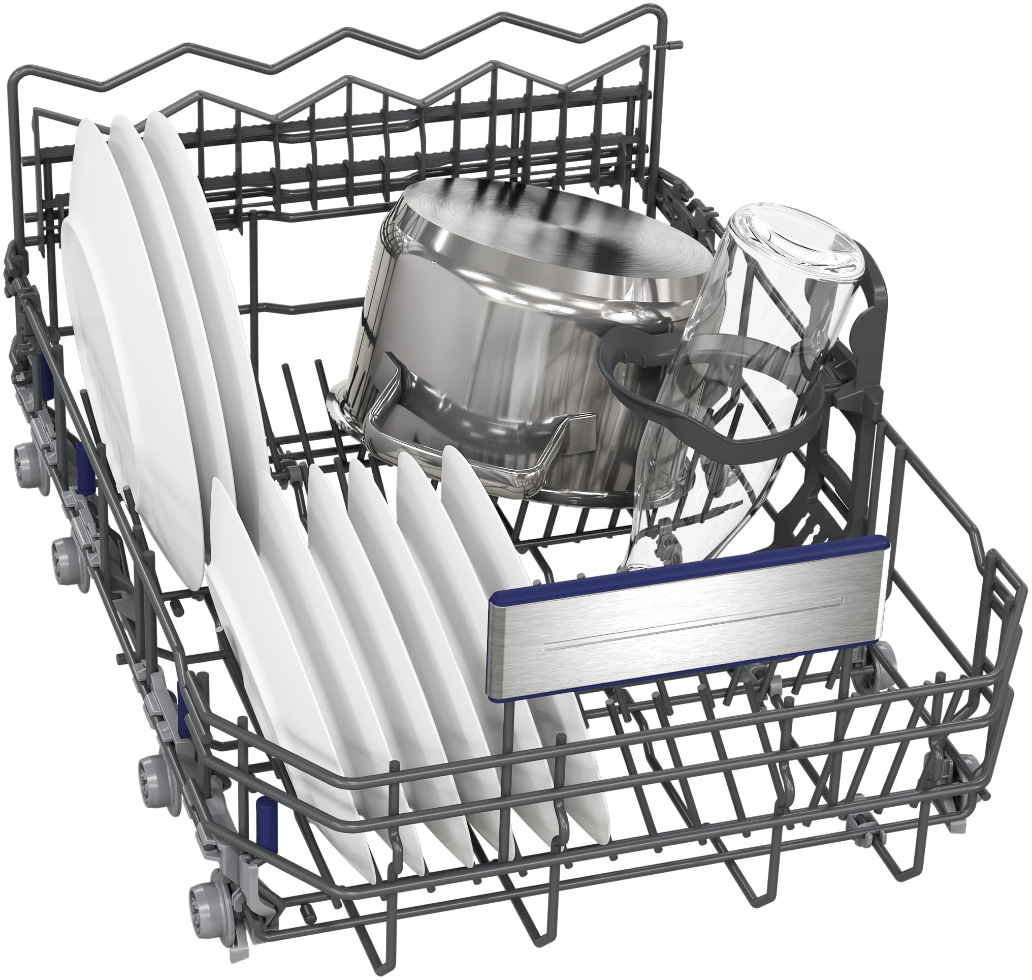 Siemens SR65EX09ME iQ500 Lavavajillas totalmente integrado, 45 cm, varioSpeed Plus, autoOpen dry, smartStart, sistema de cesta VarioFlex Pro, varioCajón, aquaStop, soporte para botellas, timeLight