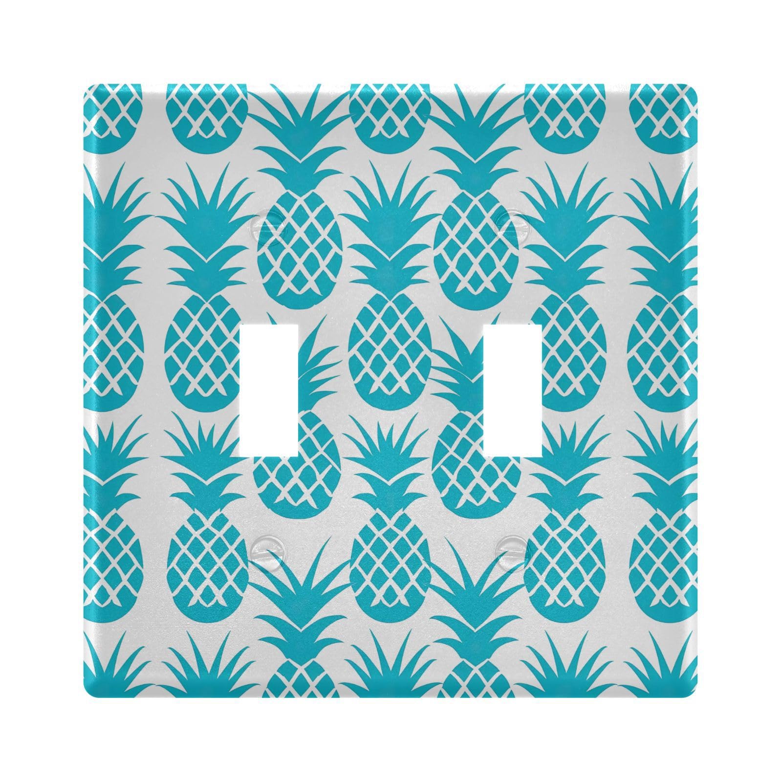UMIRIKO Blue Pineapple Light Switch Cover Plate Covers Decorative Double Toggle Home Decor 202b5329