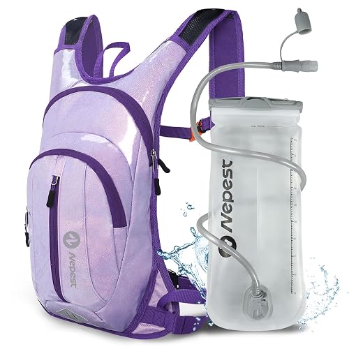 Nepest Hydration Pack Backpack 2L Water Bladder Reflective Lightweight