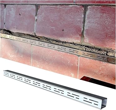 Slim Narrow Channel Drain Grate, Stainless Steel Trench Drain System with Grate, Outdoor Channel Drain Kit for Yard Underground Patio Driveway Garage7 cm x 3cm2 3/4" x 1 1/8"