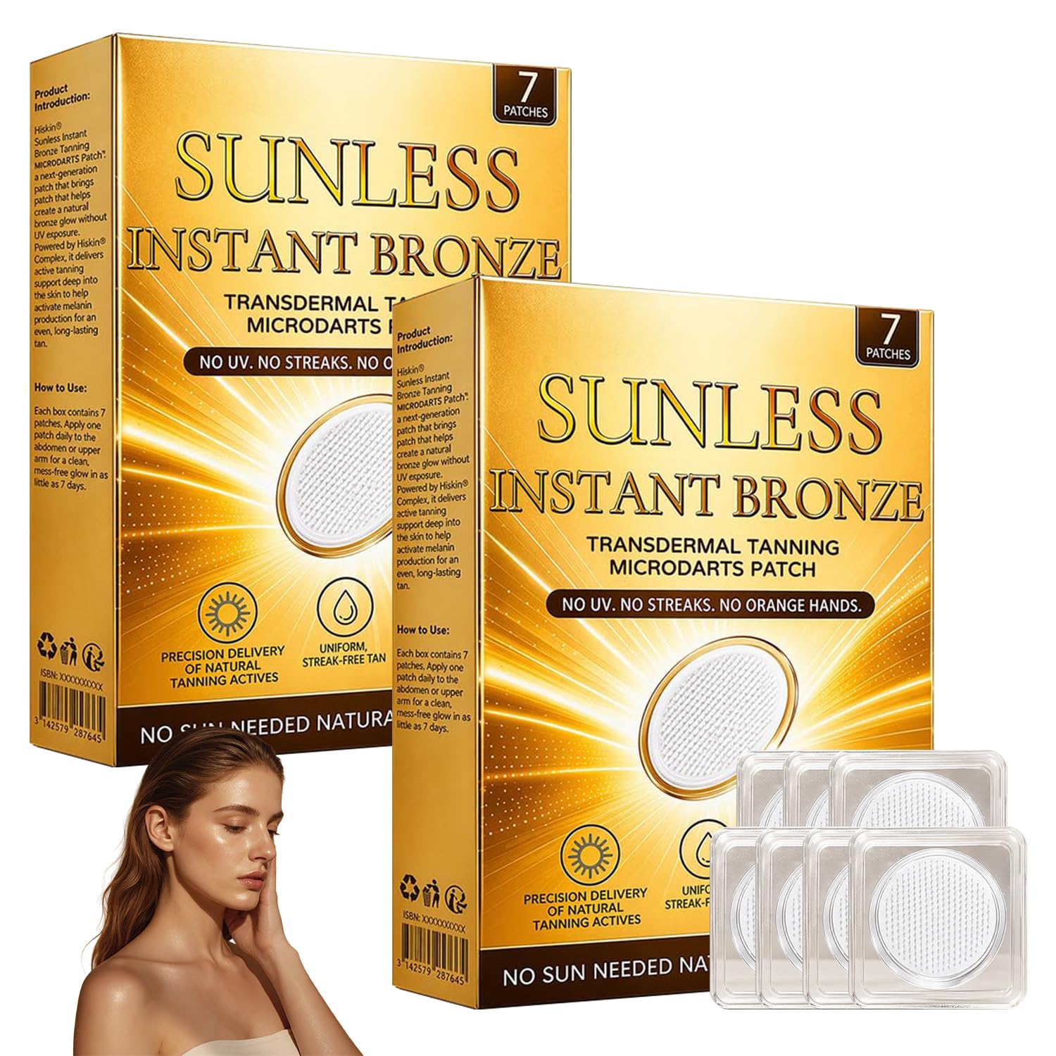 Sunless Natural Glow Tanning Microdarts Patch