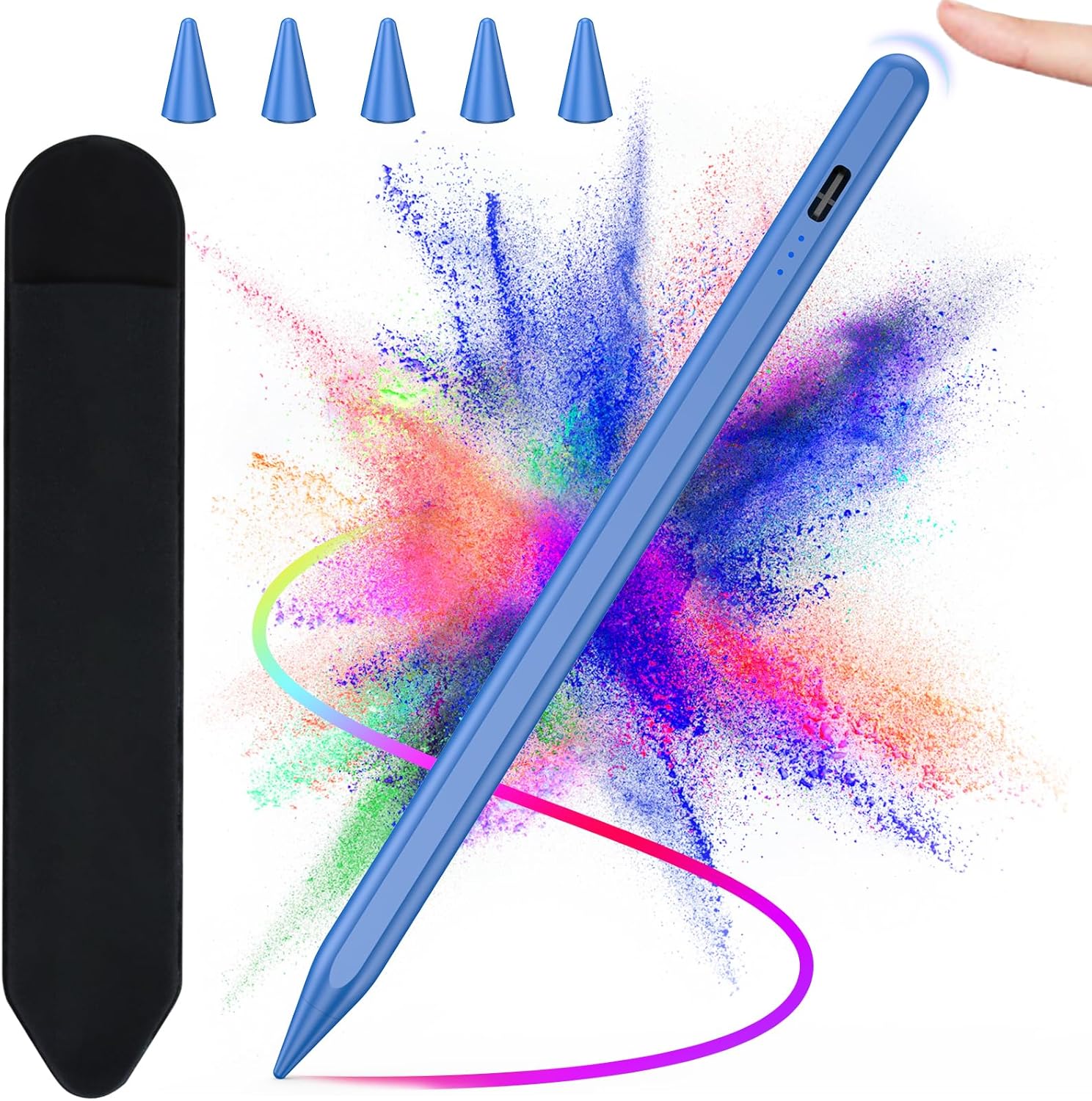 Lápiz capacitivoApple Pencil para iPad de 109 generación, compatible con (2018-2022) Apple iPad Pro 11 y 12.9 pulgadas, iPad Mini 65 generación,