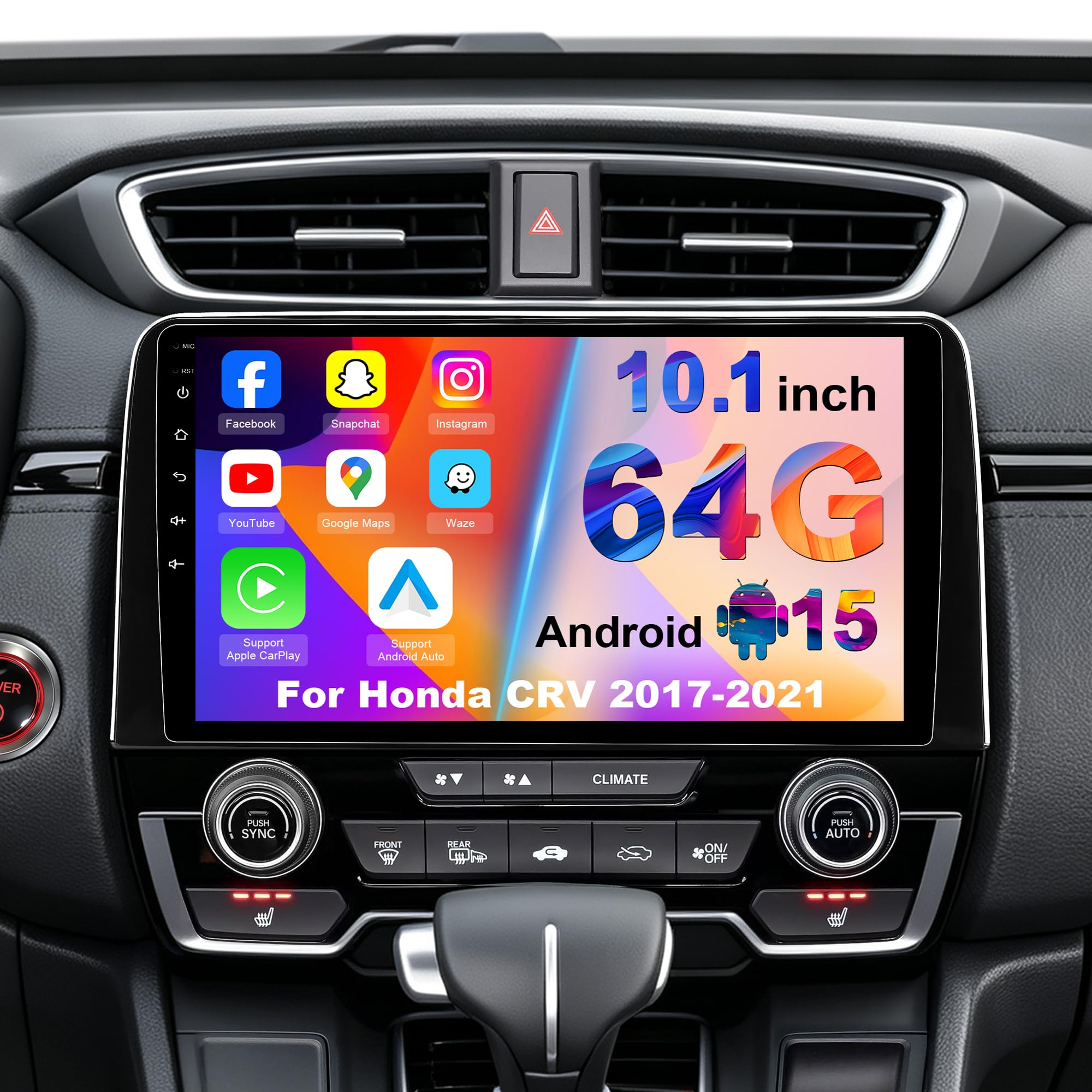 Car Radio Stereo for Honda CRV 2017-2021