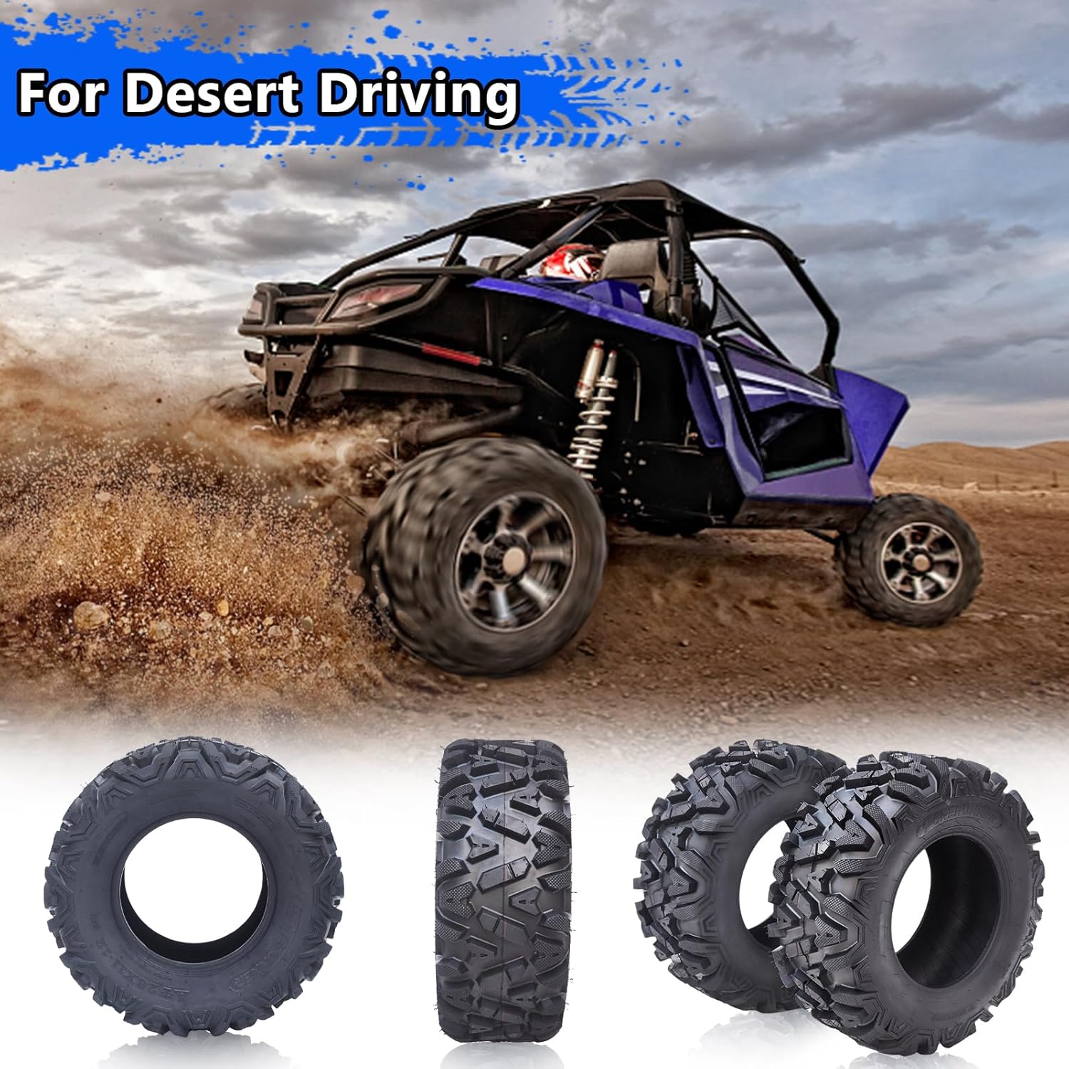 TROPOW 26x11-12 ATV Tires, 6-Ply Rated Heavy Duty All-Terrain Off-Road Tires, Superior Traction & Durability for Mud, Snow & Rough Terrain, Compatible with ATVs, UTVs & Quad Bikes, Set of 2