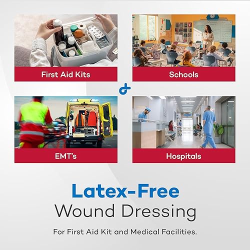 Vista 4 de Dealmed Abdominal Combine Pads 8"x10" (paquete de 24) estériles envueltos individualmente, almohadillas ABD, absorbentes, no adherentes