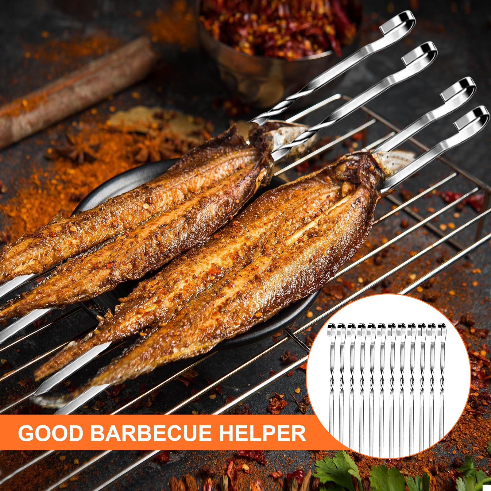 20 spiedini di mais, spiedini di mais per barbecue a forma di pannocchia in acciaio inossidabile, forchette da frutta da cucina | Leroy Merlin