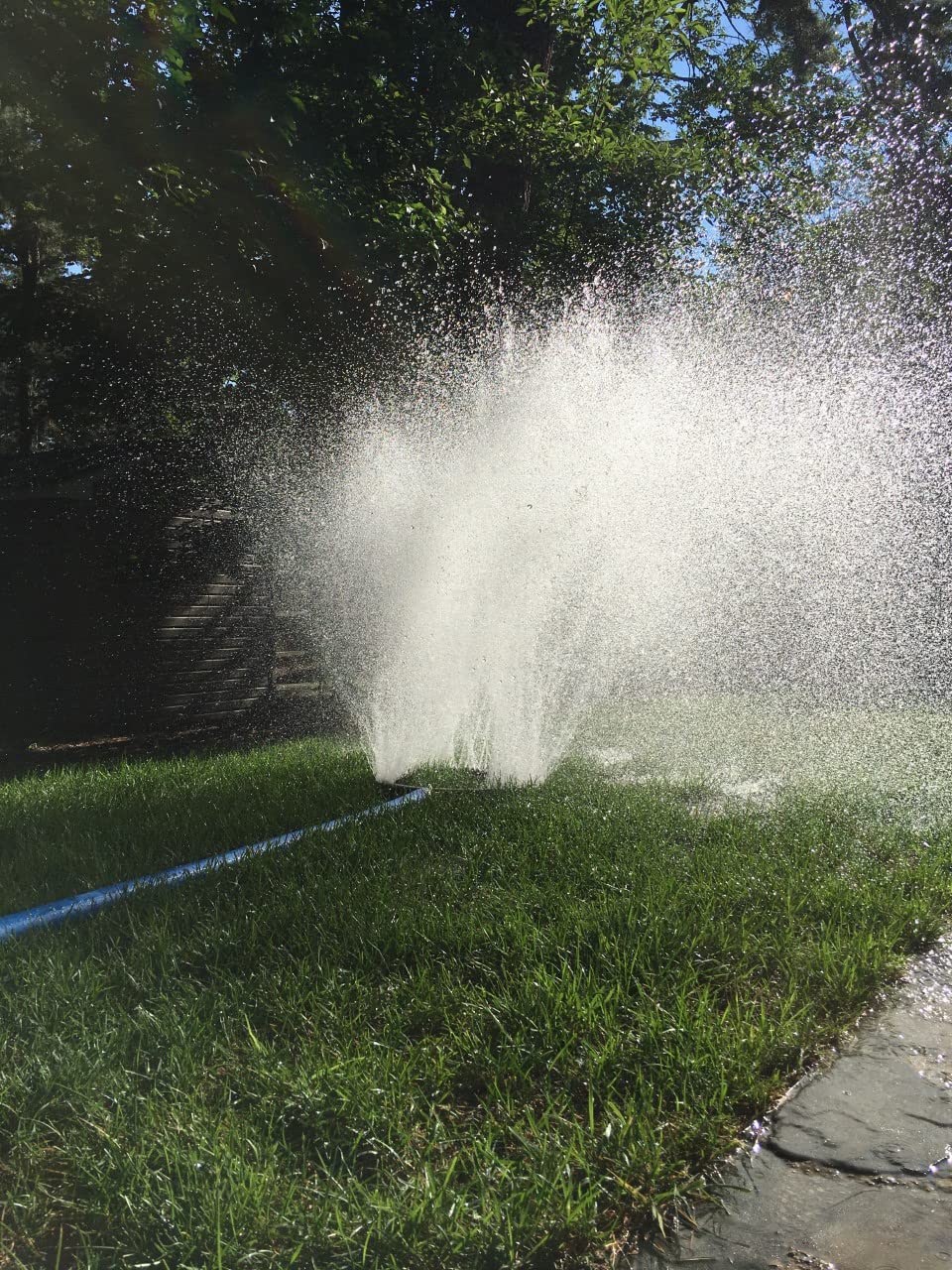 Fuente de reciclaje de agua residual y lavado trasero de piscina con 1 abrazadera de manguera de acero inoxidable (solo fuente, no es un kit, para piscinas filtradas de arena y cartucho)