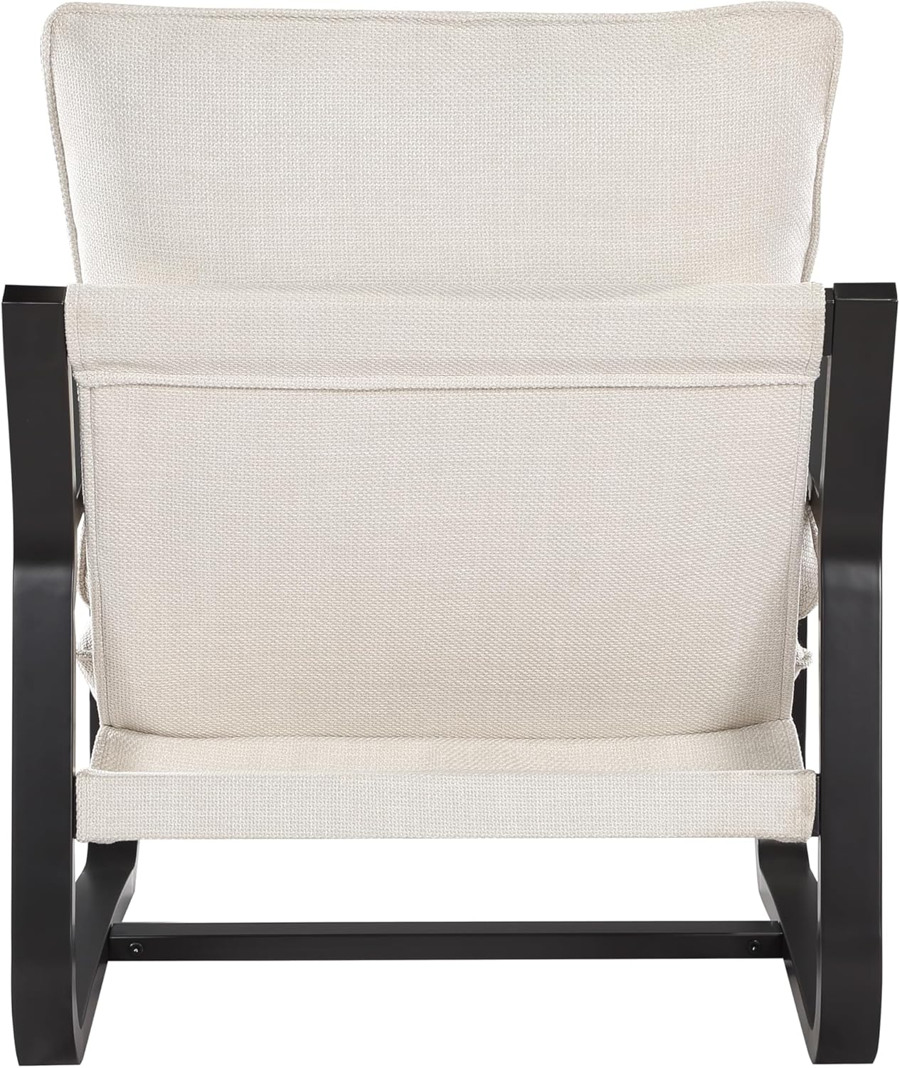 Blaire Modern Oatmeal Sling Chair with Bronze Metal Frame for Patio, Living Room, Bedroom - Stylish & Comfortable
