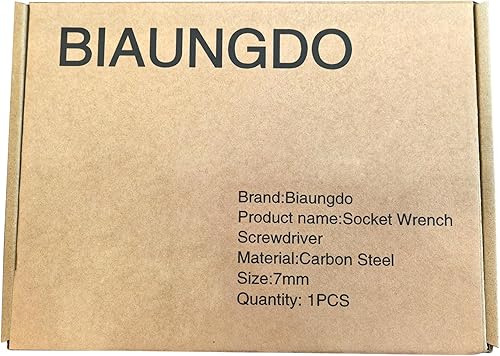 Miniatura 7 de Destornillador de llave de enchufe de 0.217in, destornillador de tuerca hexagonal de acero de alto carbono, punta no magnética, herramienta manual
