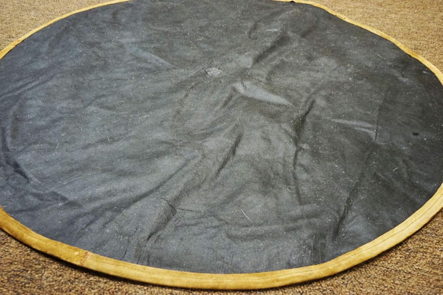 RODEO Texas Star Patch Work Cowhide Rug with linging Diameter 40 in (Pecan)