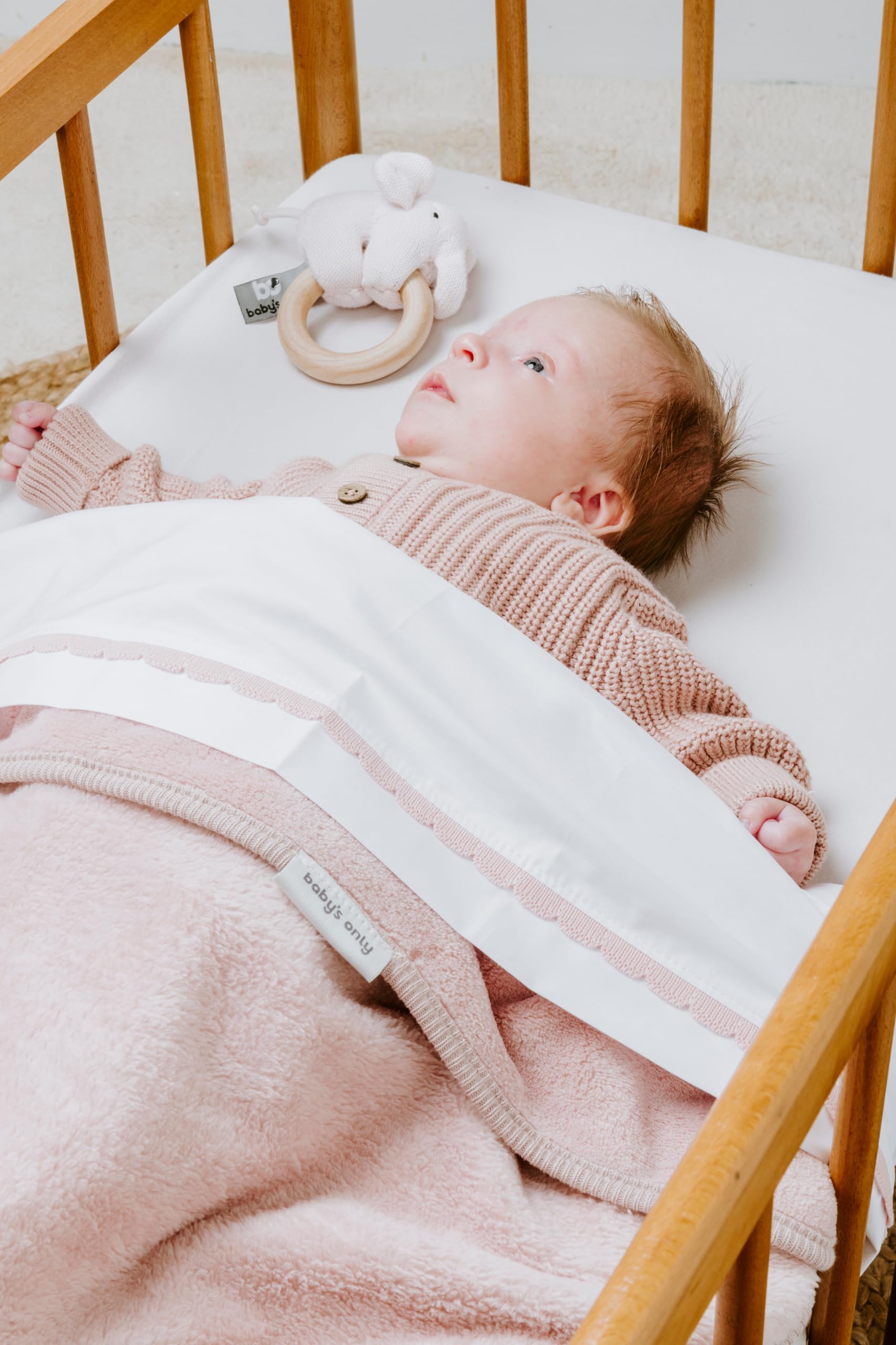 Baby's Only - Newborn deken gemaakt van teddystof - Baby deken Cozy - Dekentje voor jongens en meisjes - 2.0 TOG - 65x75 cm - Urban Green - Superzacht en comfortabel