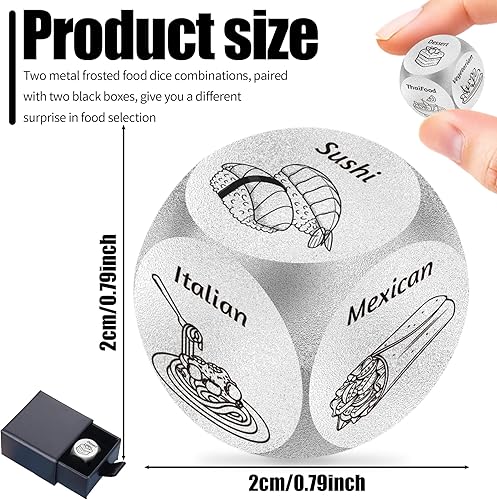 Miniatura 8 de Dados de noche de cita, regalos del día de San Valentín para parejas, mujeres, hombres, dados de decisión de madera, juego de dados divertidos para