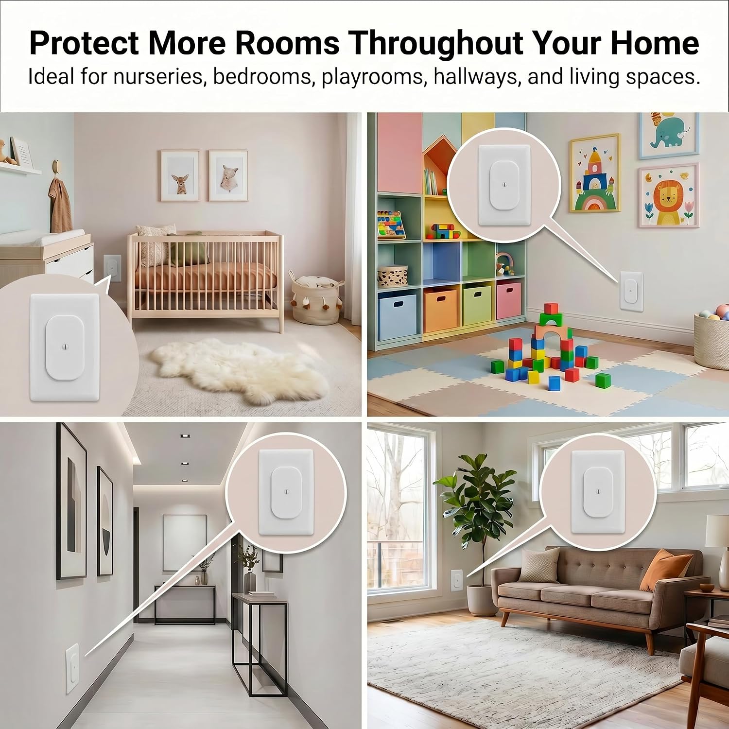 Baby Proof Outlet Covers, Screw-On Plates for Duplex Outlets (2) image 3