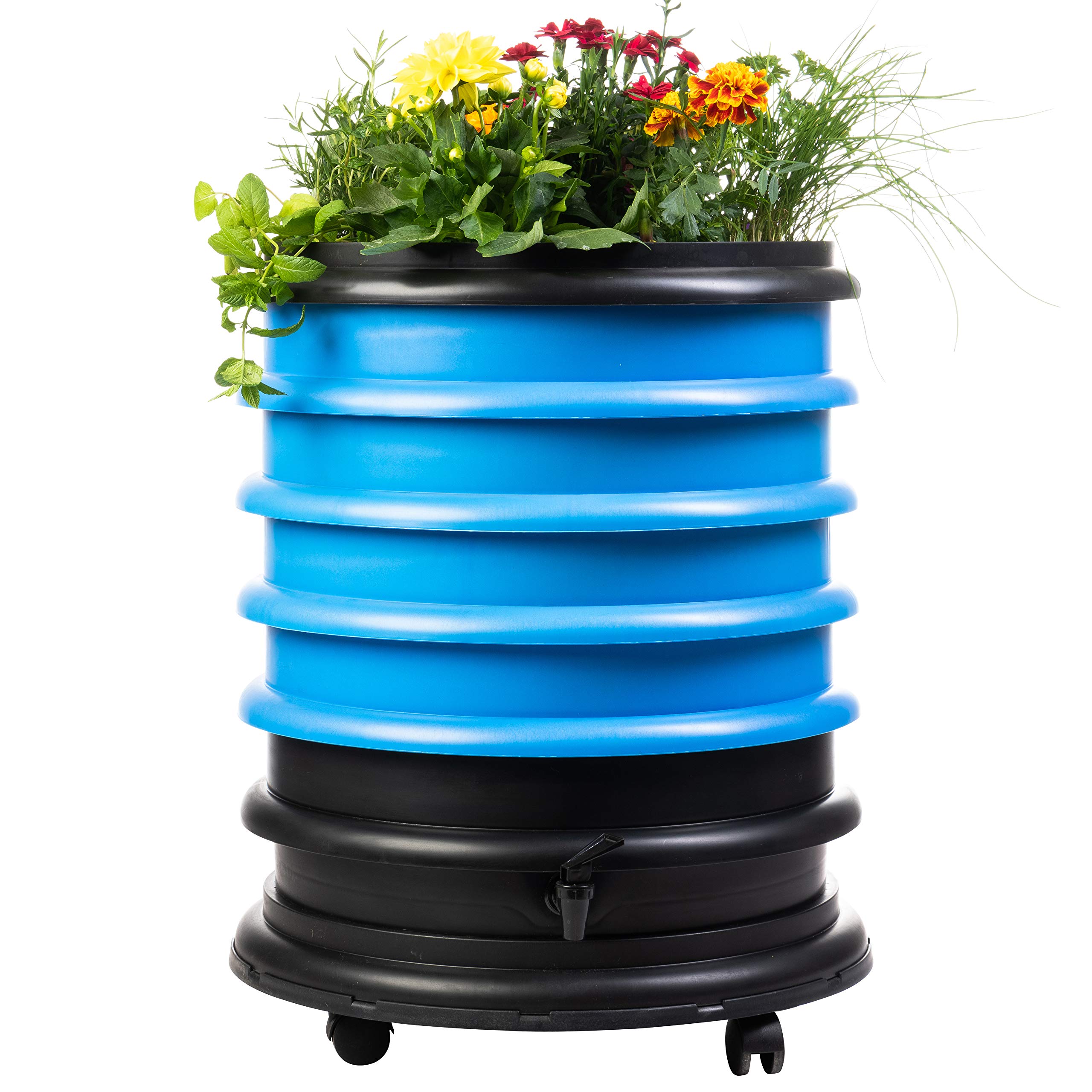 WORMbox | Wormery Worm Farm composter 3 Dark green Trays + Planter | 48 liters | Organic Waste Compost, make your Worm Castings — view 40