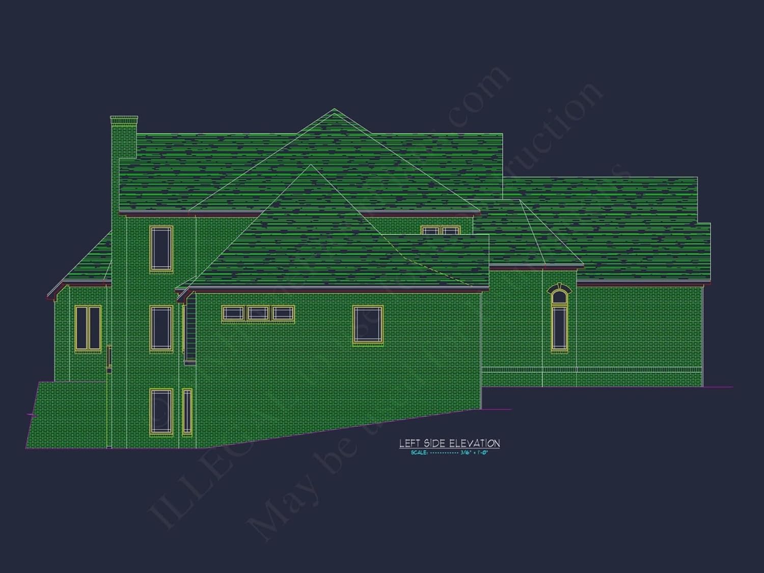17-1846 HOUSE PLAN - Luxury House Plan with Architect-Approved Blueprint Designs