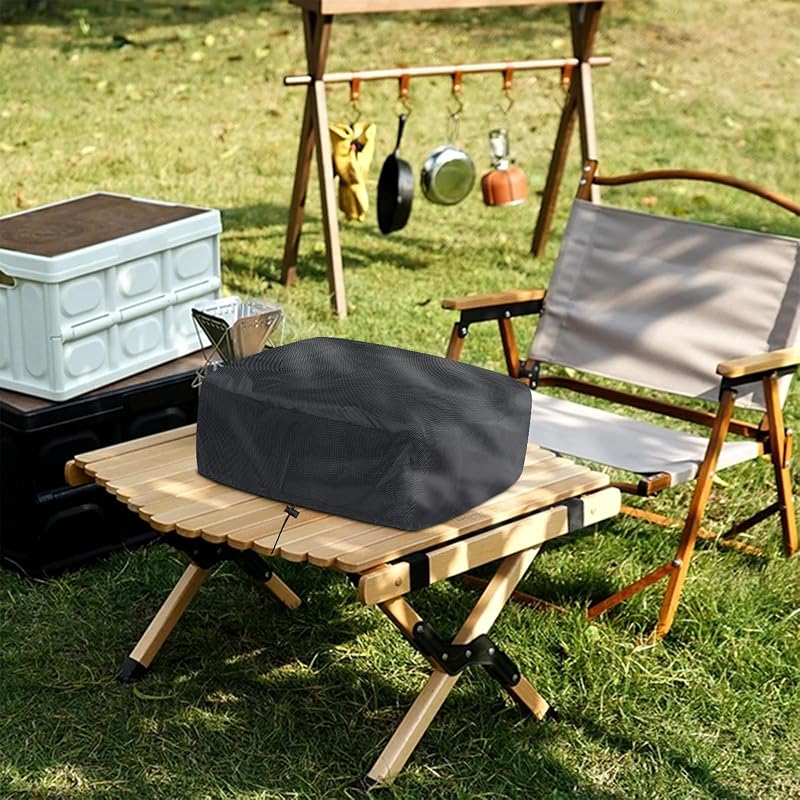 bruwaa Elektromos Grill Takaró 56x50x20cm UV Védelem Vízálló Porálló Fekete