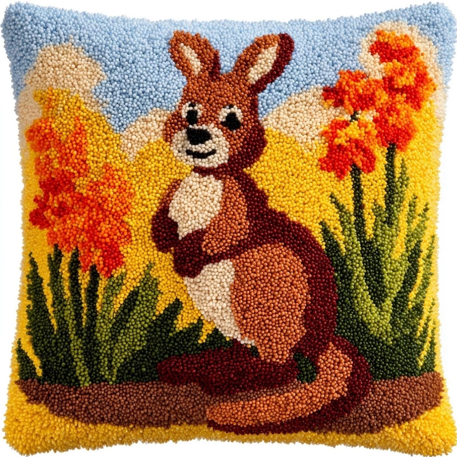 AxiangziK Latch Hook Kits for Adults,Flowers and Kangaroos