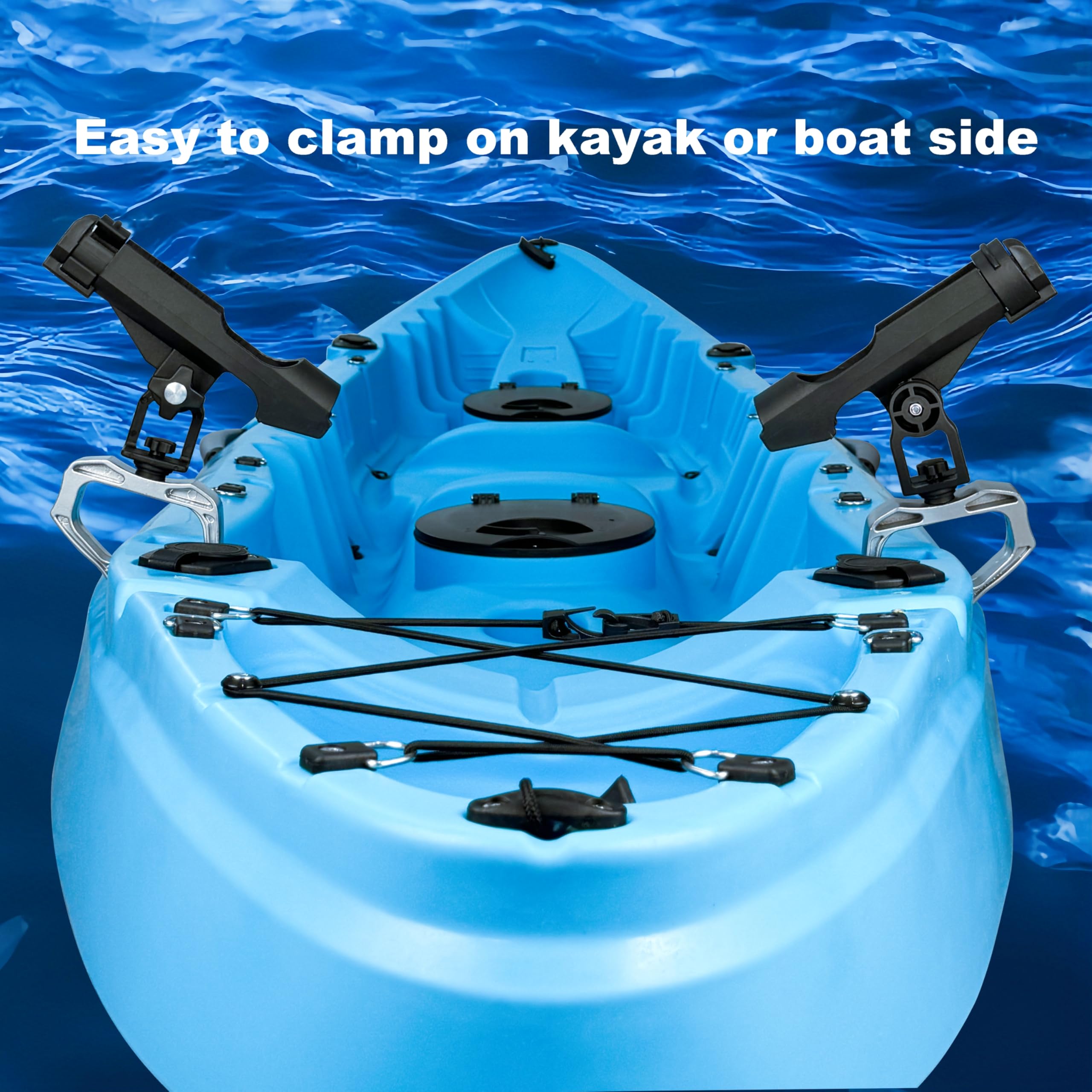 Supporto per canne da pesca con grande apertura a morsetto regolabile a 360 gradi Supporto pieghevole