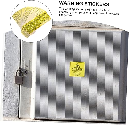 Miniatura 7 de Etiquetas engomadas de la etiqueta de la seguridad de advertencia 450pcs etiquetas adhesivas eletrostáticas 164.0x164.0 ft m para la electrónica