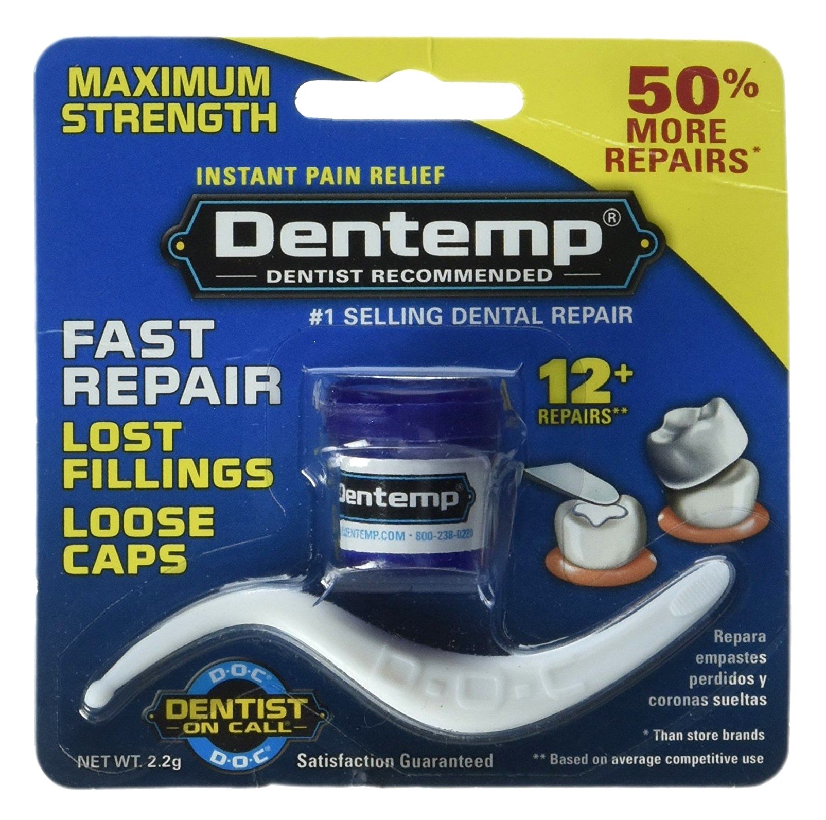 DentempRepair Lost Fillings & Loose Caps Max Strength (3 Pack)