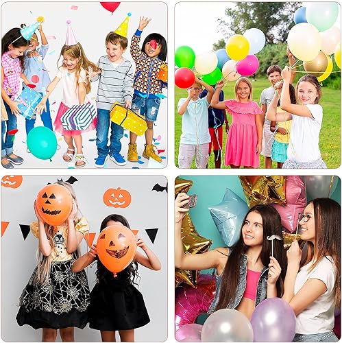 Miniatura 7 de Bomba de aire de mano para globos, bomba de boquilla redonda portátil de mano para llenar rápidamente inflables, bombas de aire de acción, globos,