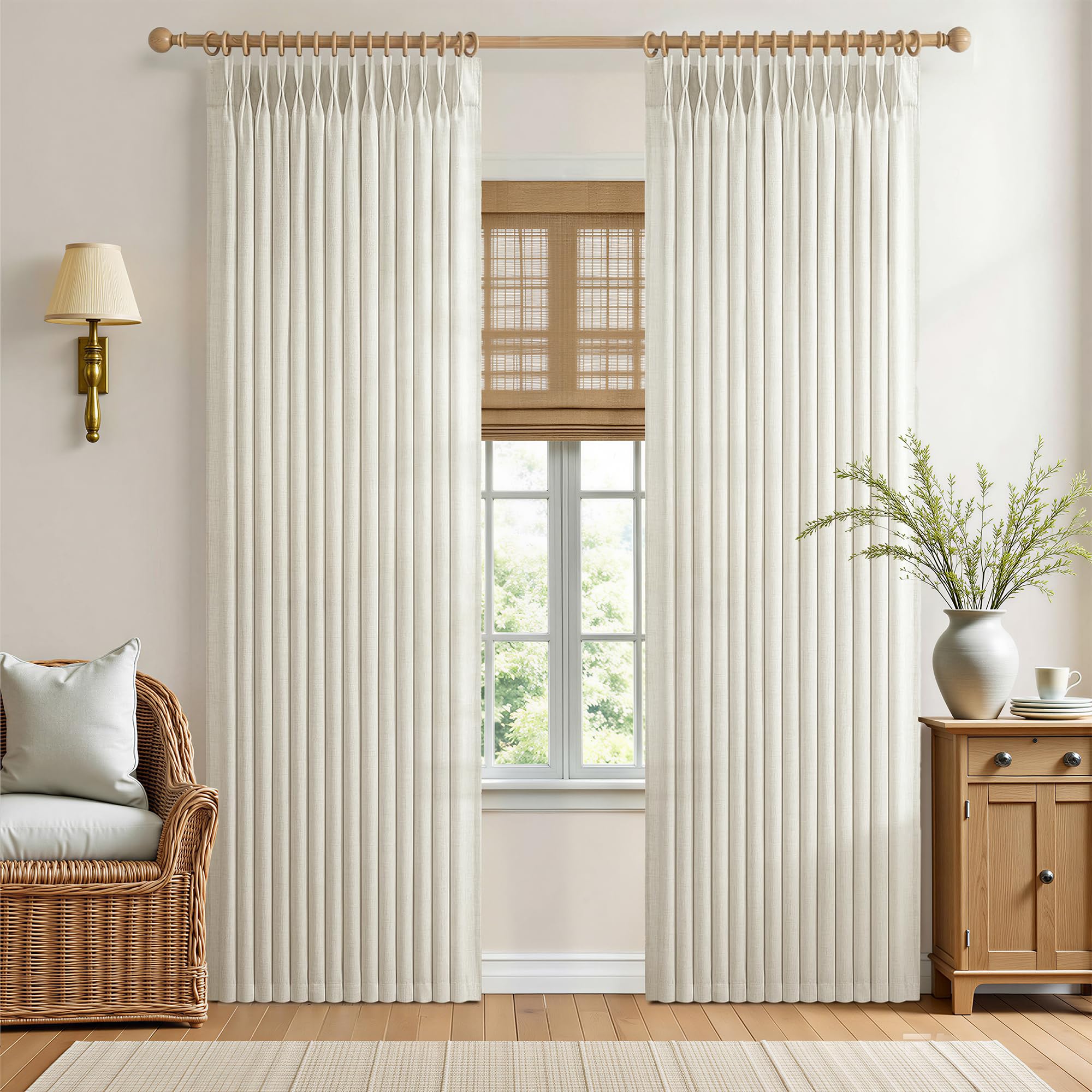 Linen Curtains - Pinch Pleat, Light Filtering -10