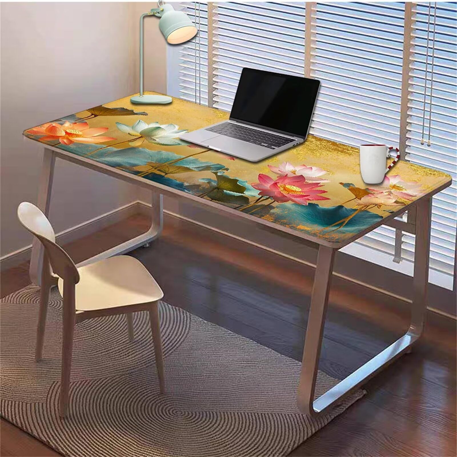 Gamingowa podkładka pod mysz 1200 x 600 x 3 mm, XXL, wodoszczelna, odporna na ścieranie, z przyszytymi krawędziami, żółta, podkładka na biurko, poprawia prędkość i precyzję pod laptopa, komputera