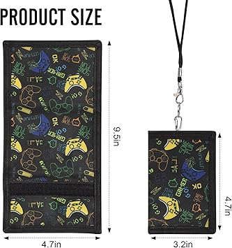 Porte-monnaie Enfant Spatial - Motifs Fusée Et étoiles, Avec Chaîne Et Fermeture Velcro - Cadeau Garçon Fille