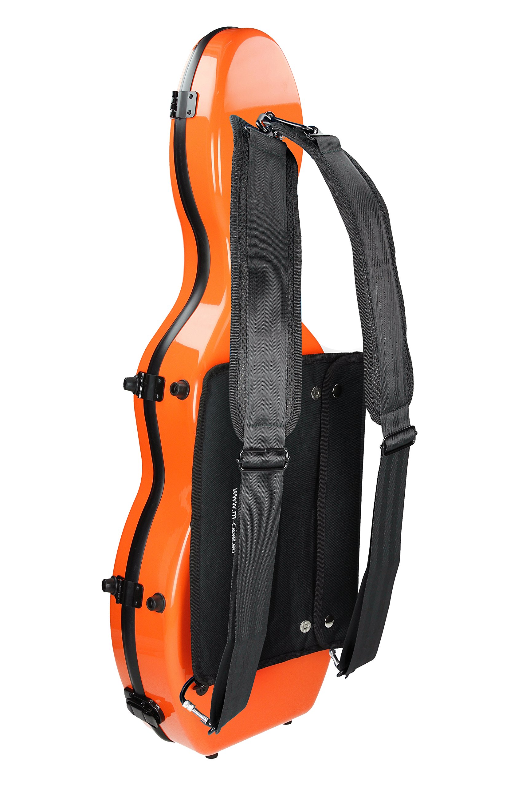 Custodia per violino in fibra di vetro Ultra light 4/4 Arancione M-Case