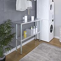 Vista 326 de Mesa de trabajo de acero inoxidable, mesa de metal