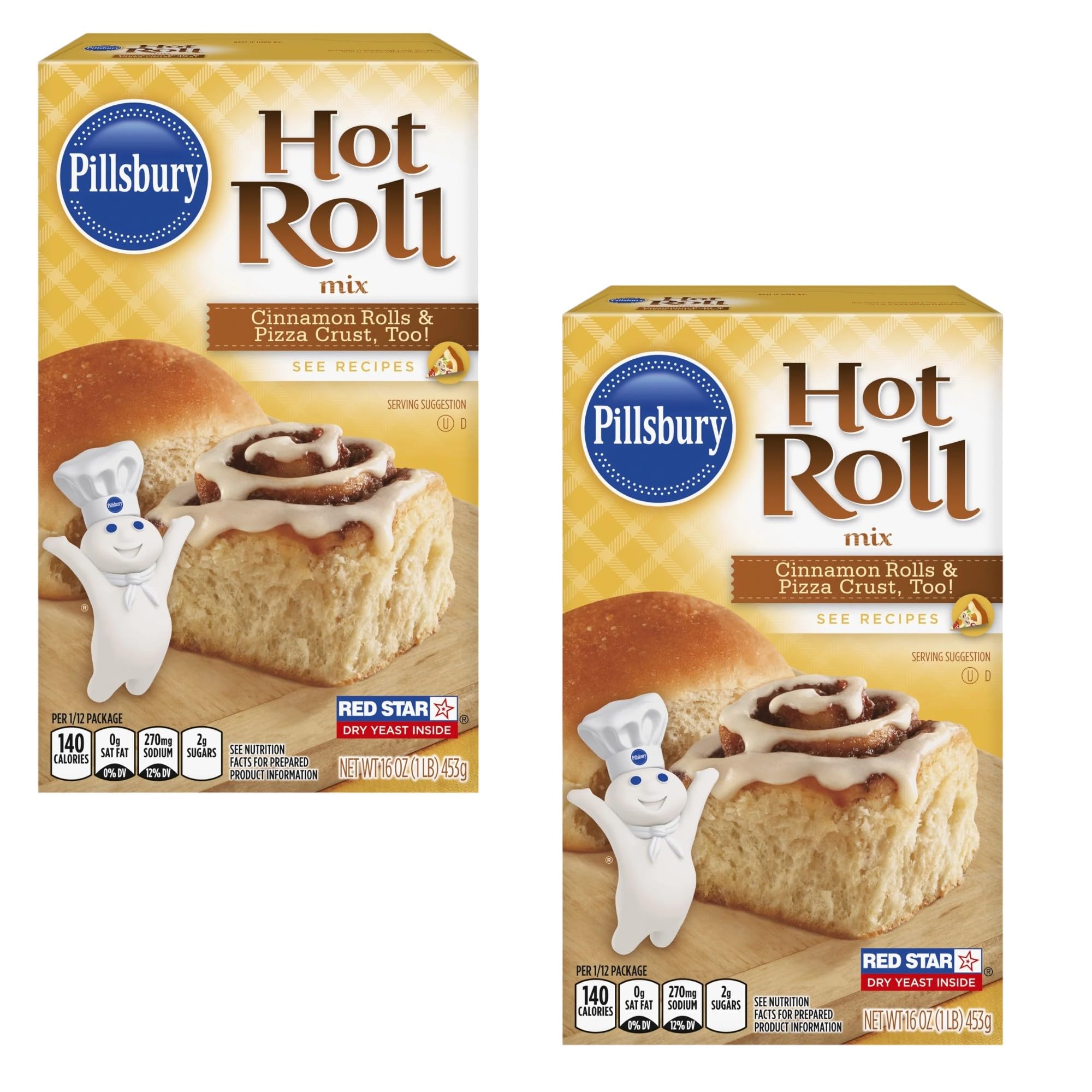 Hot Roll Mix, 16-Ounce Box, Pack of 2