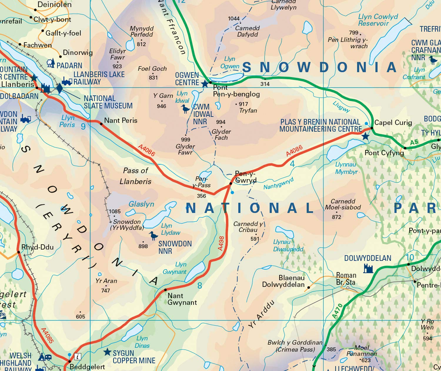 Snowdonia National Park Pocket Map: The perfect guide to explore this area of outstanding natural beauty
