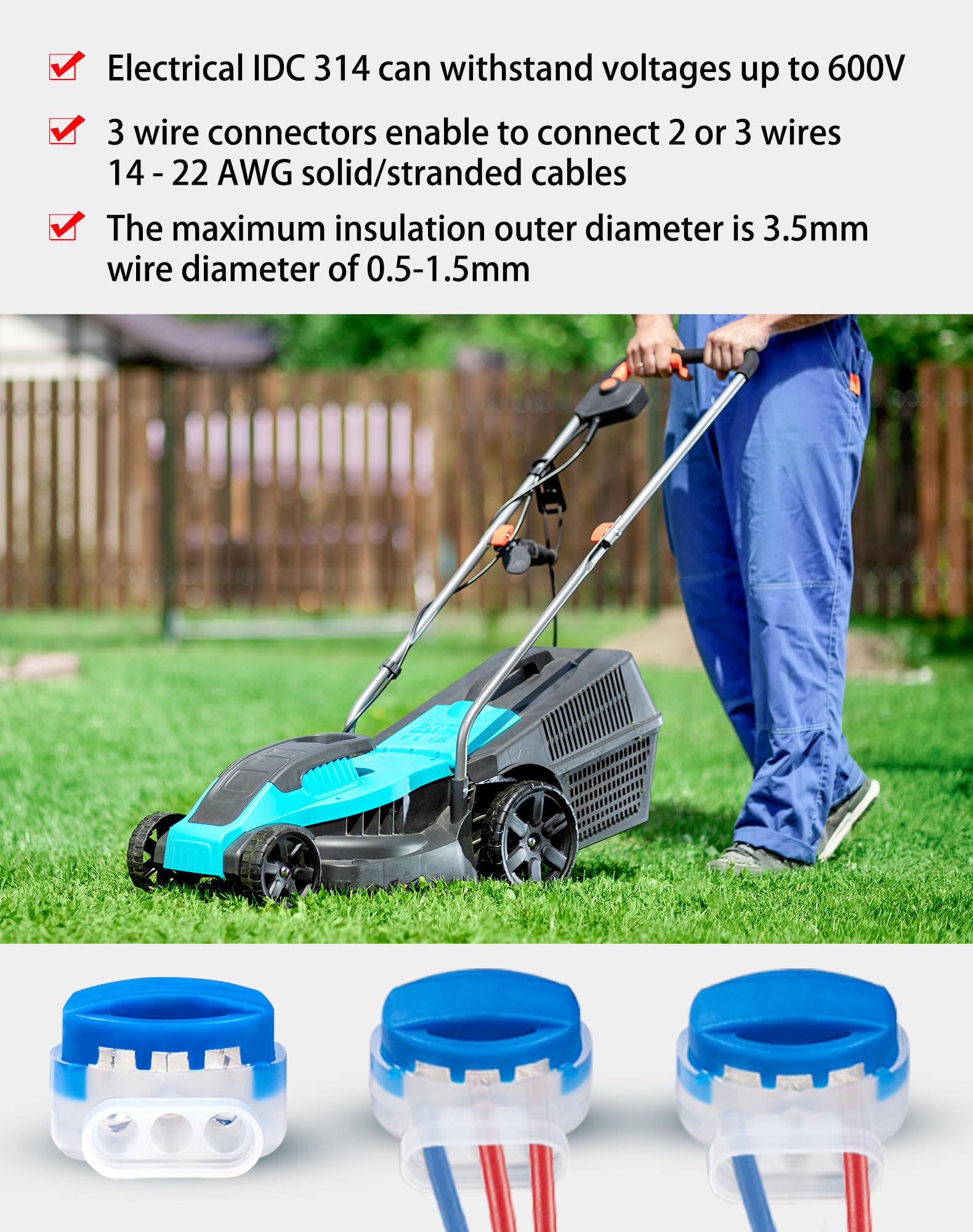 20x Kabelverbinder Wasserdicht Mit Gel - Für Mähroboter & Outdoor