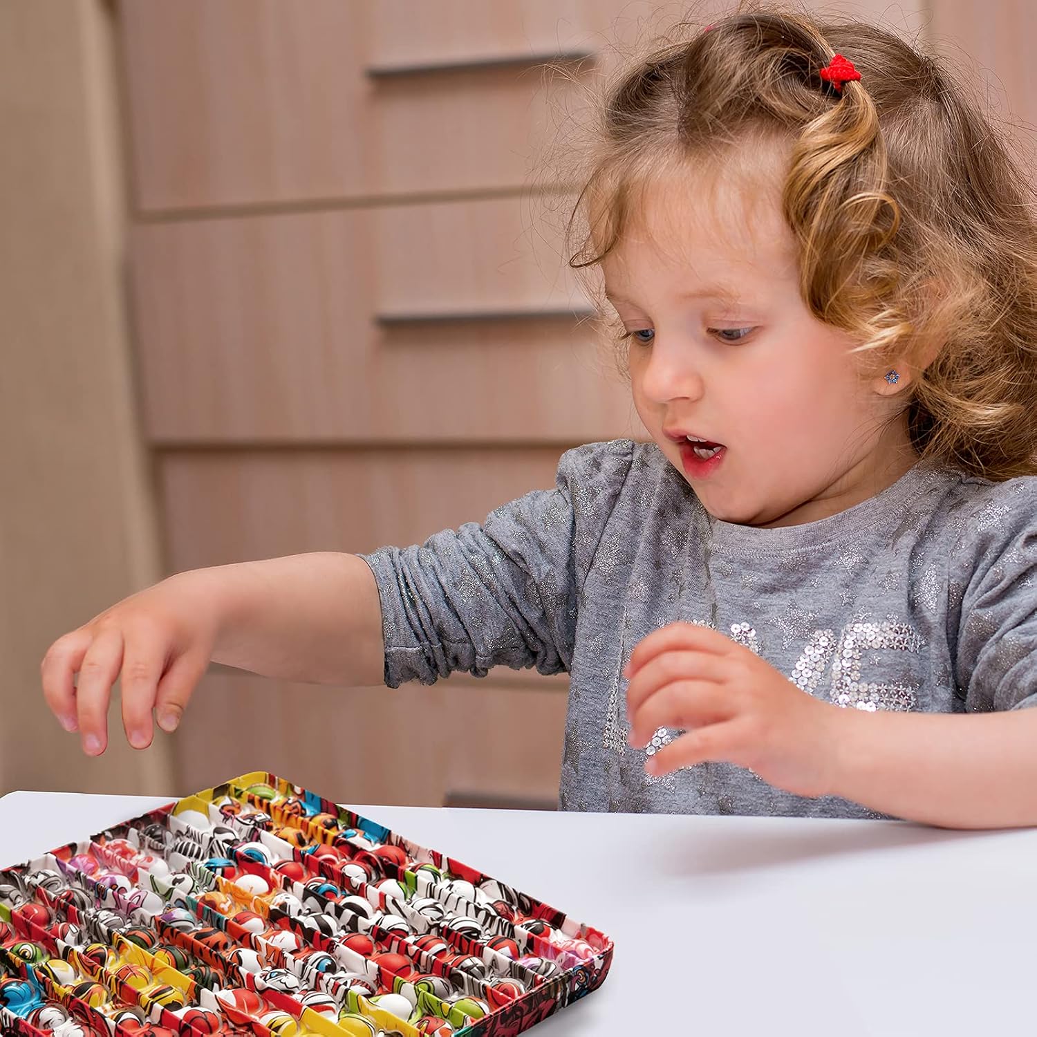Pop Fidget Toy - Push It Bubble Fidget Sensory Toy (Square Plus)
