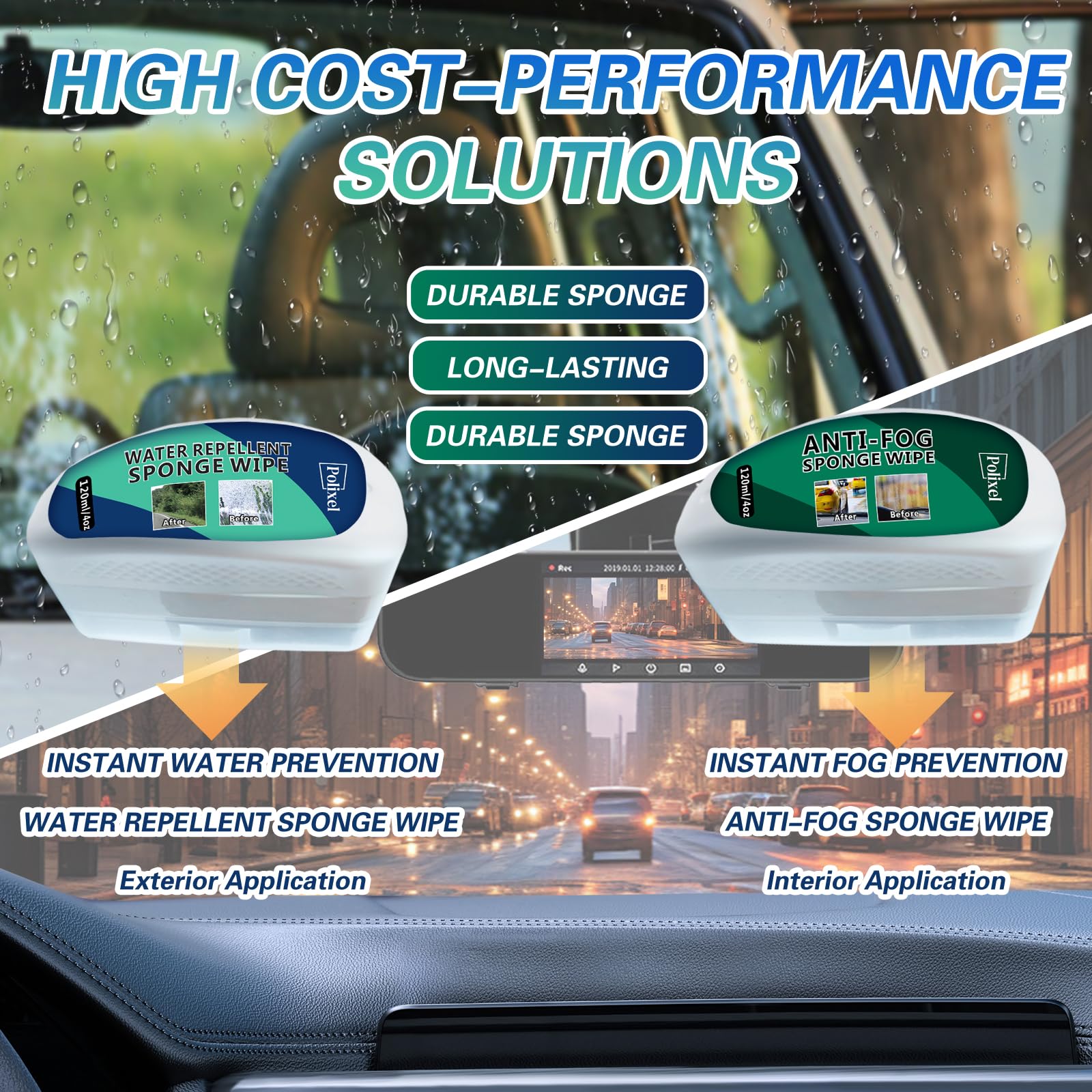 SCHAUMEX Lot De 2 éponges Anti-buée De Qualité Supérieure