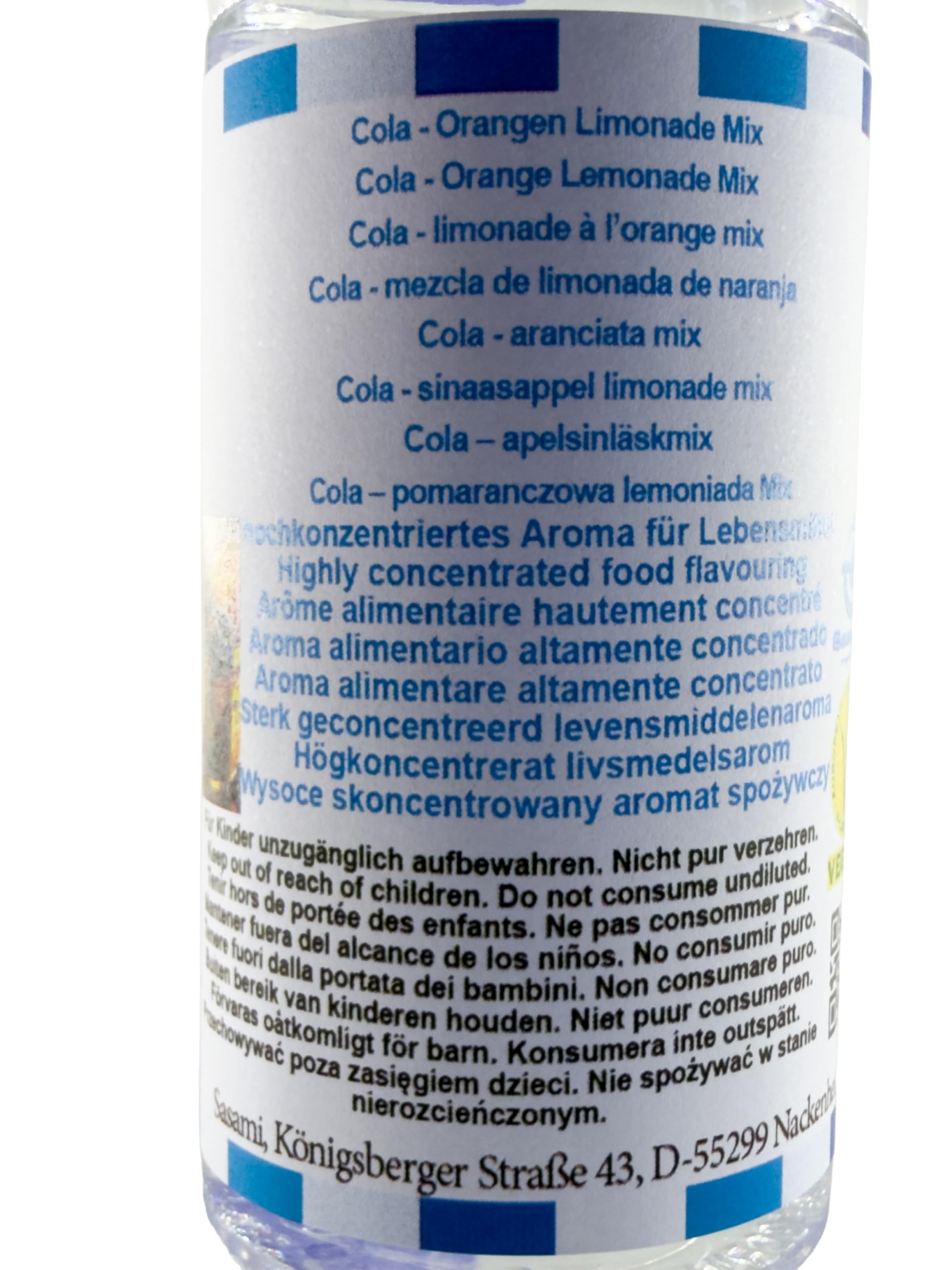 Cola - aranciata mix aroma concentrato - vegano - Sasami - 100ml