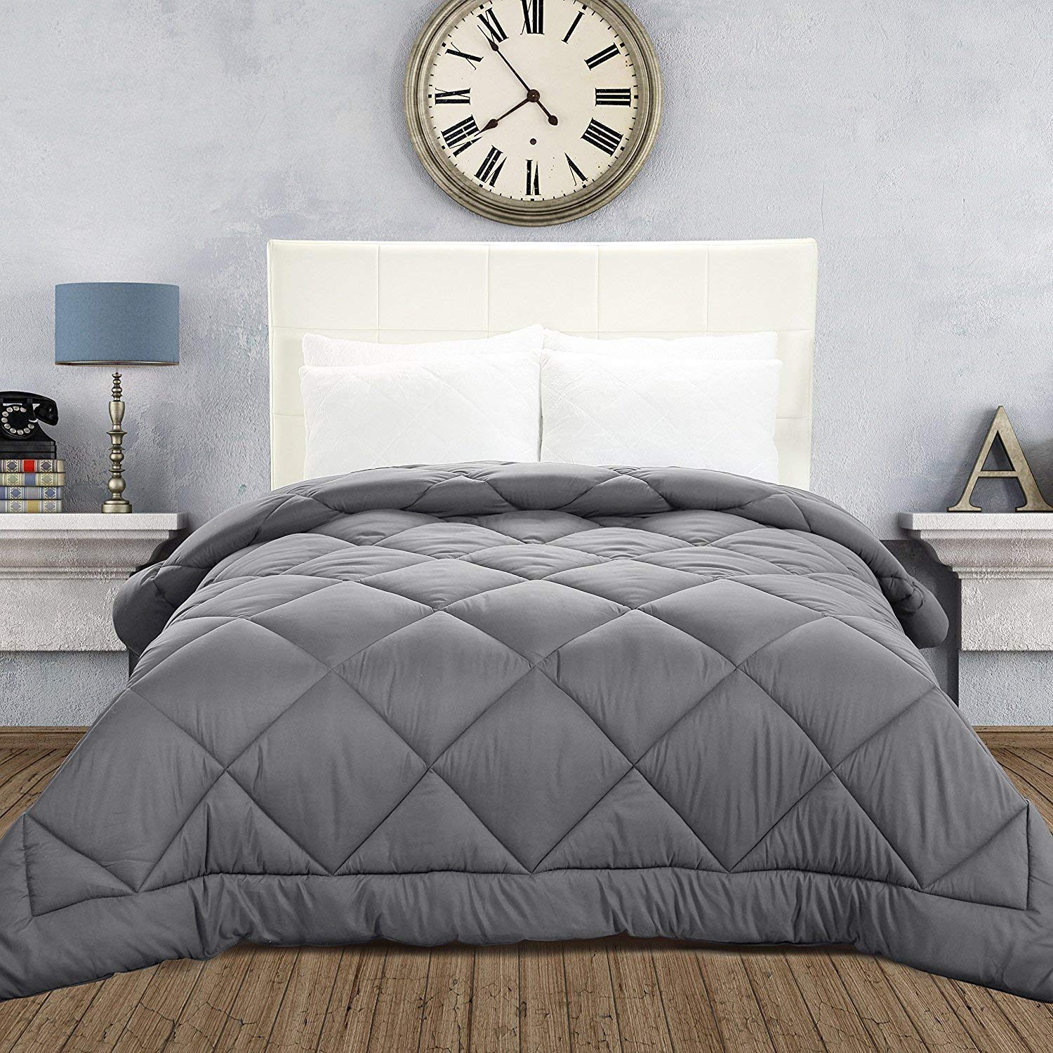 AMZMicrofibre 999 Tc Reversible Comforter (Grey_King)