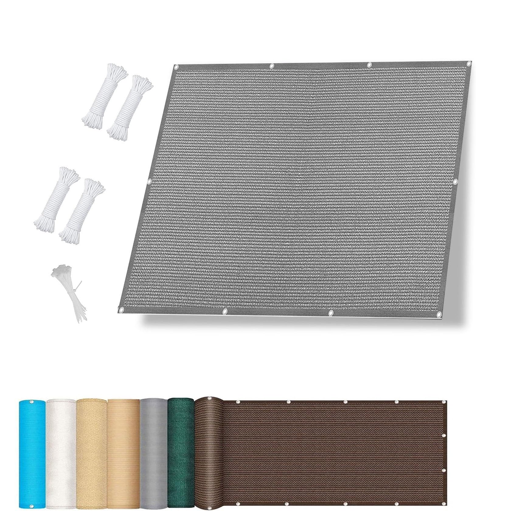 Auvent rectangulaire haut de gamme en maille HDPE durable