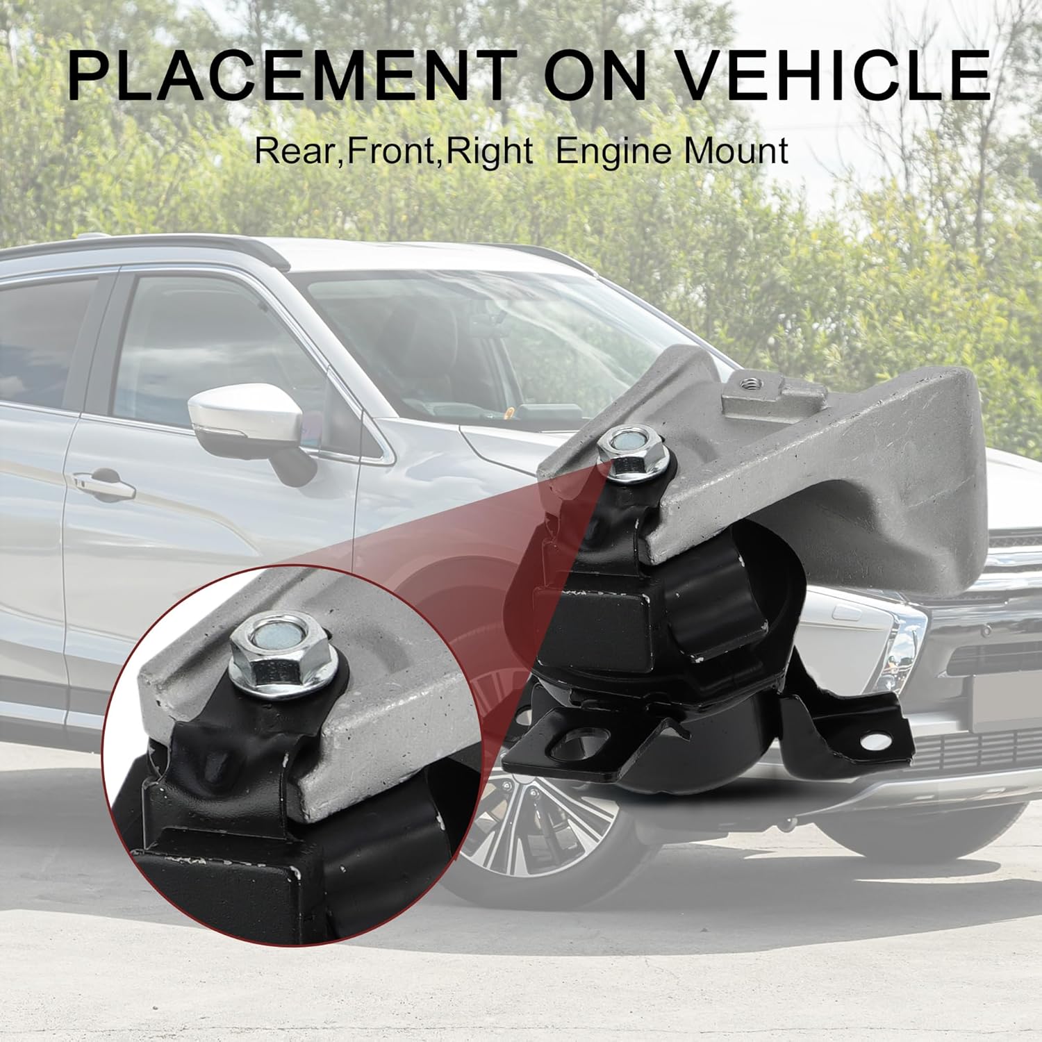 Engine Motor Trans Mount Set for Mitsubishi Lancer 2004-2006 Vibration Isolation | Engine Motor Trans Torque Strut Mount 1 Set