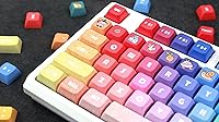 Vista 7 de PBT Material XDA Keycap Dye Sublimation Teclas mecánicas universales compatibles con interruptores Cherry MX, Gateron, Kailh TTC JWK y clones