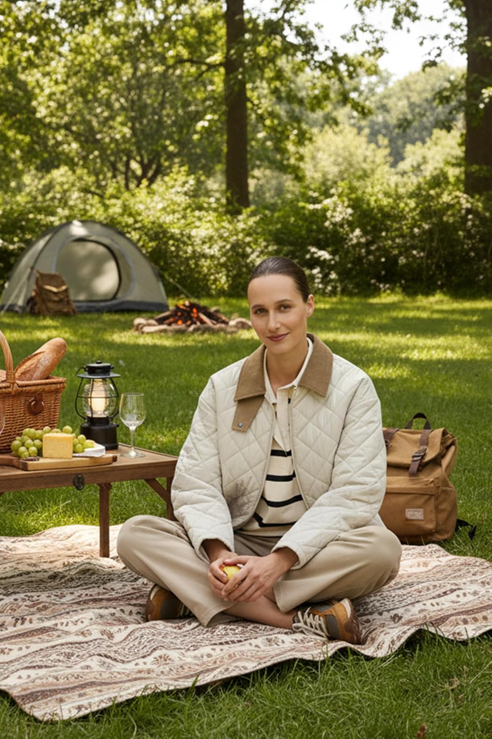 Orolay Women's Quilted Lightweight Puffer Jacket Zip Up Cropped Padded Coat Casual Outerwear with Pockets - Image 2