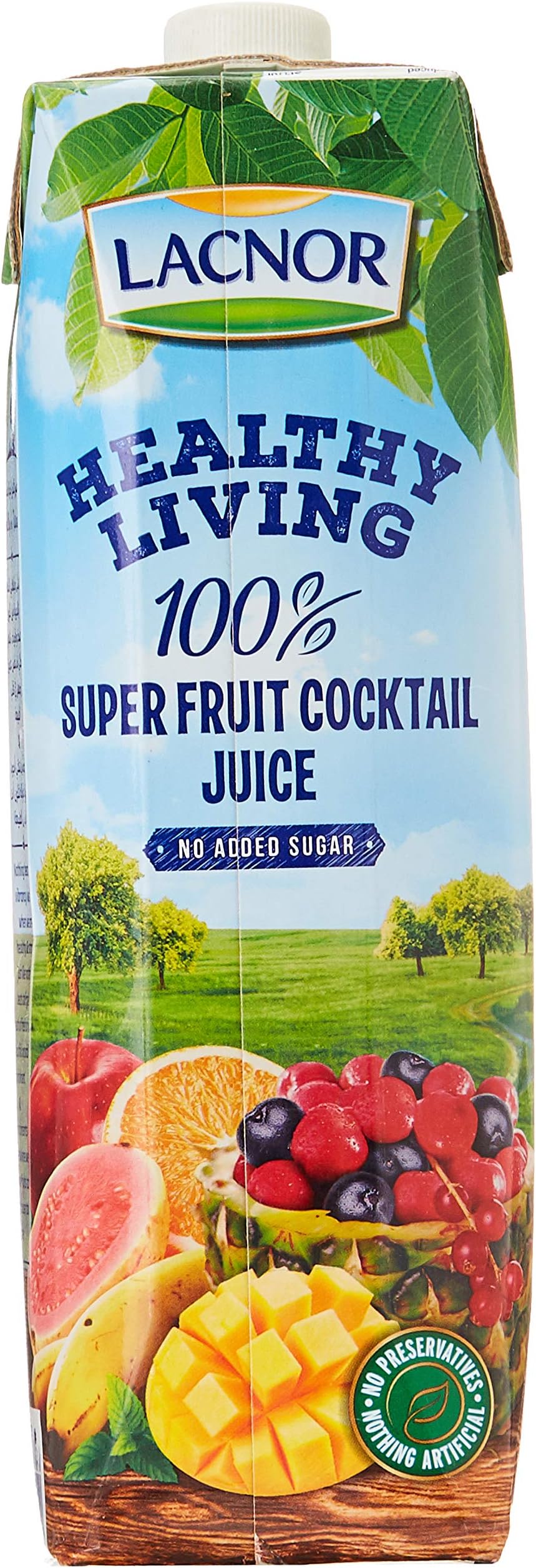 Healthy Living 100% Super Fruit Cocktail Juice, No Added Sugar, 1L